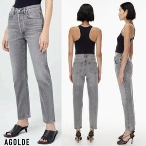 Agolde Fen - high rise, slim relaxed jeans